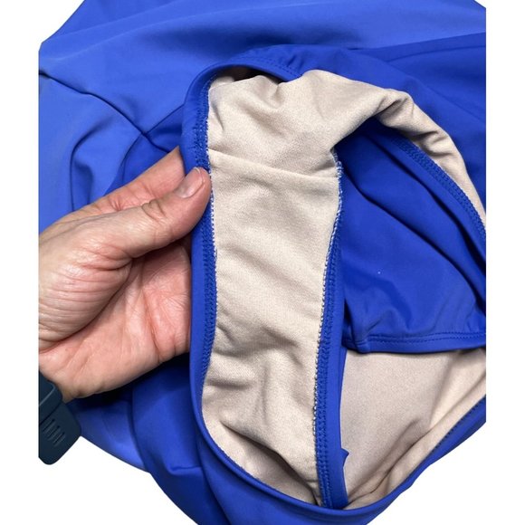 Aqua Couture Purple Color Block 1 Piece Swimsuit - XL - Picture 7 of 10